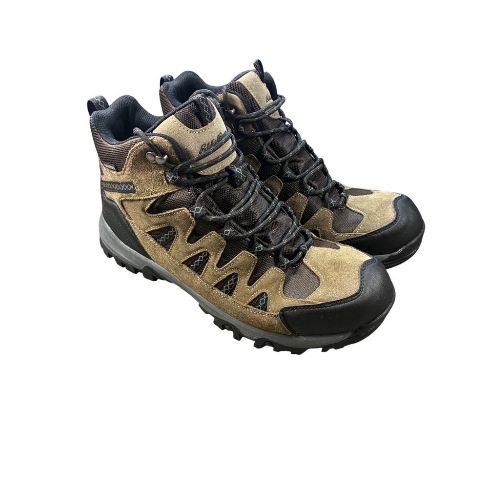 Eddie Bauer Men's Ridgeline Waterproof Hiking Boots Size 13 M Brown Leather NWOT
